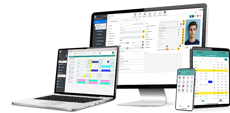 Software on Laptop, Monitor, App